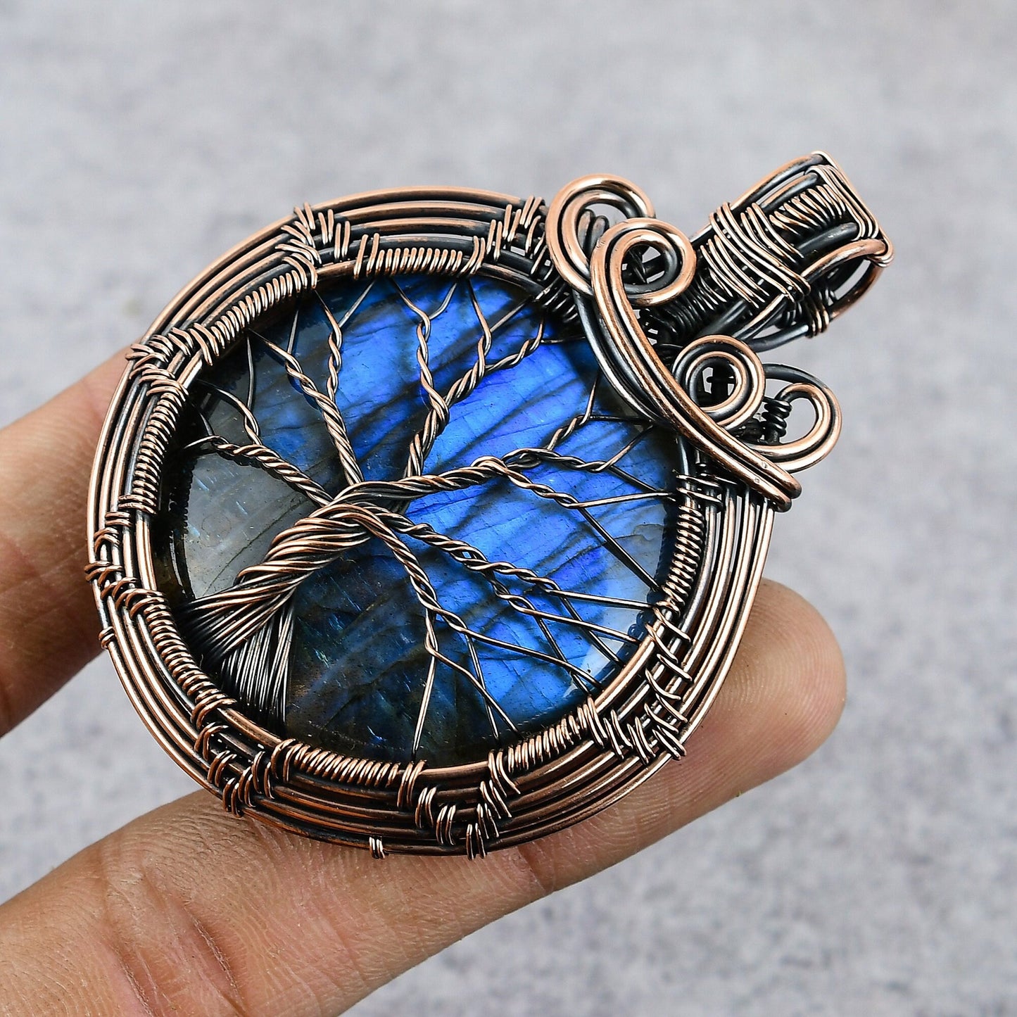 Blue Labradorite Gemstone Pendant