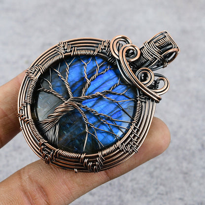 Blue Labradorite Gemstone Pendant