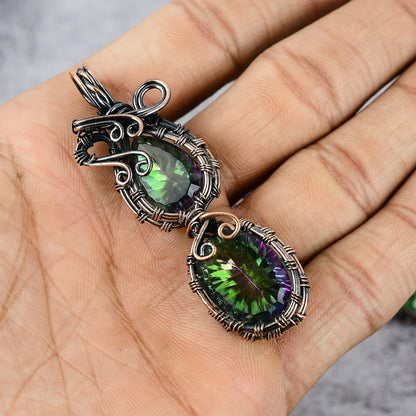 Rainbow Mystic Topaz Gemstone Pendant