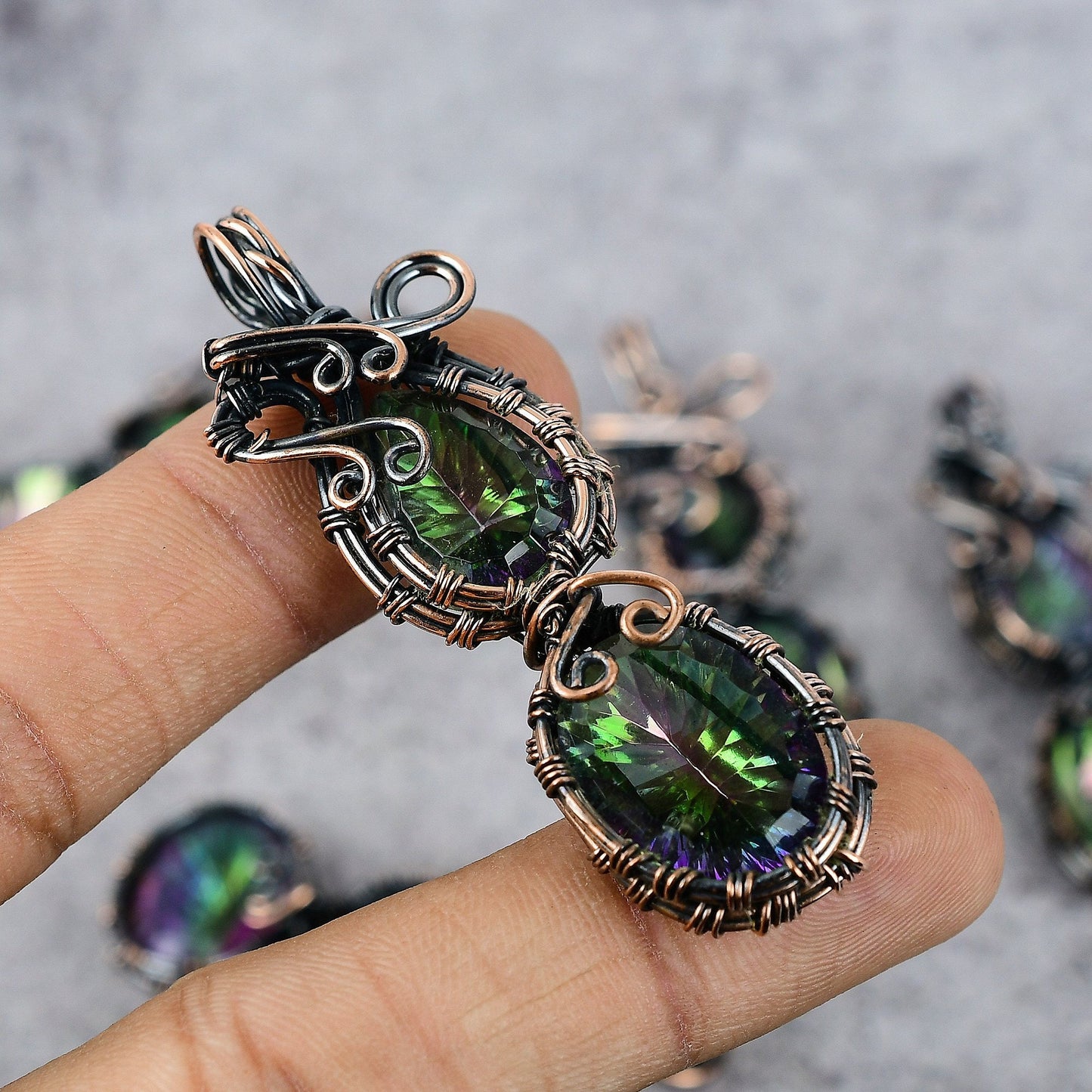 Rainbow Mystic Topaz Gemstone Pendant