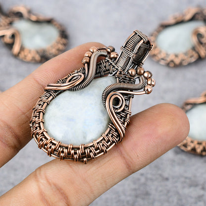 Rainbow Moonstone Gemstone Pendant