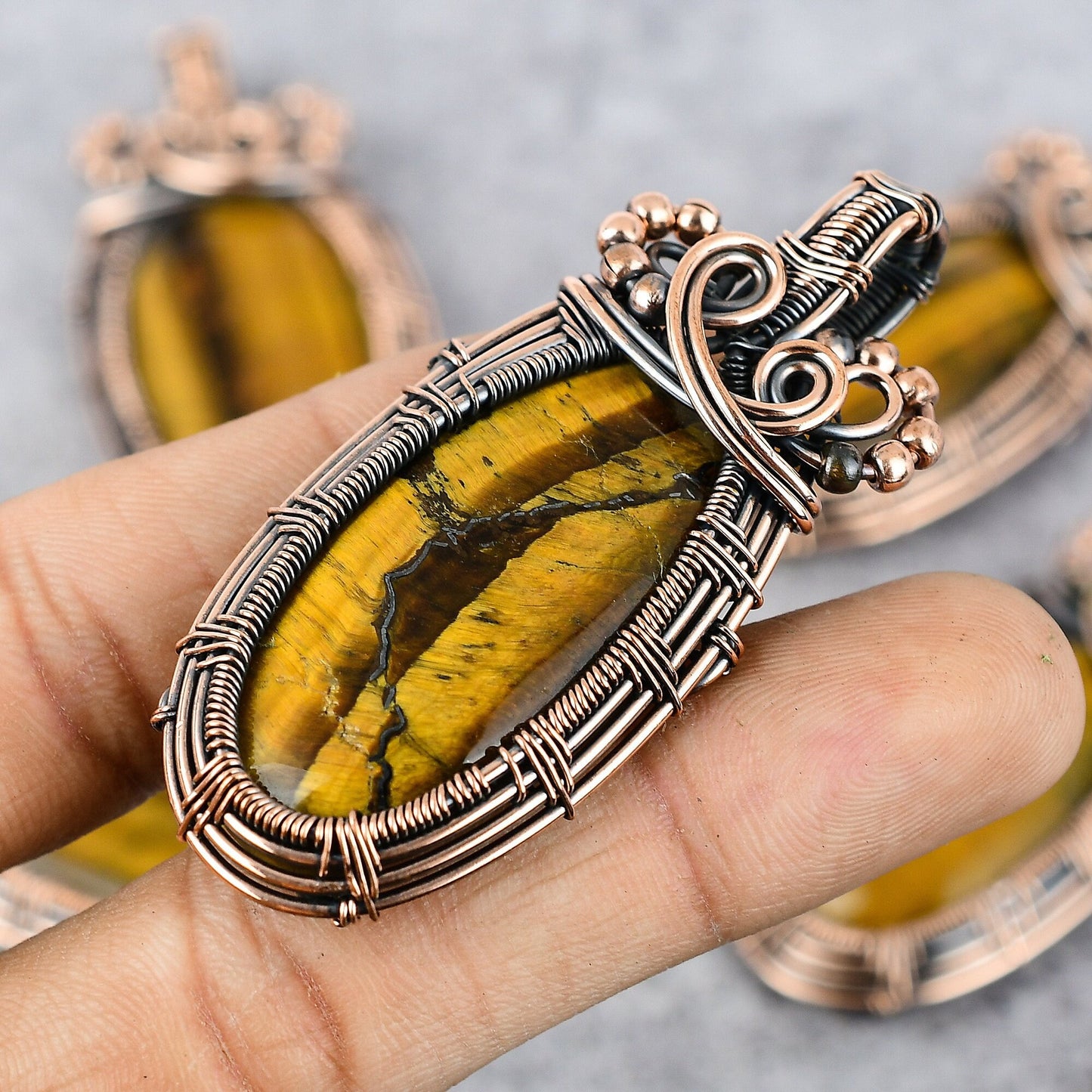 Golden Tiger Eye Gemstone Pendant