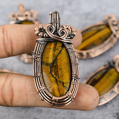 Golden Tiger Eye Gemstone Pendant