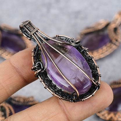 Purple Amethyst Gemstone Pendant
