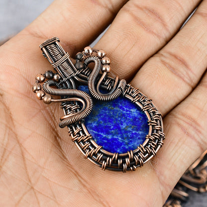Blue Lapis Lazuli Gemstone Pendant