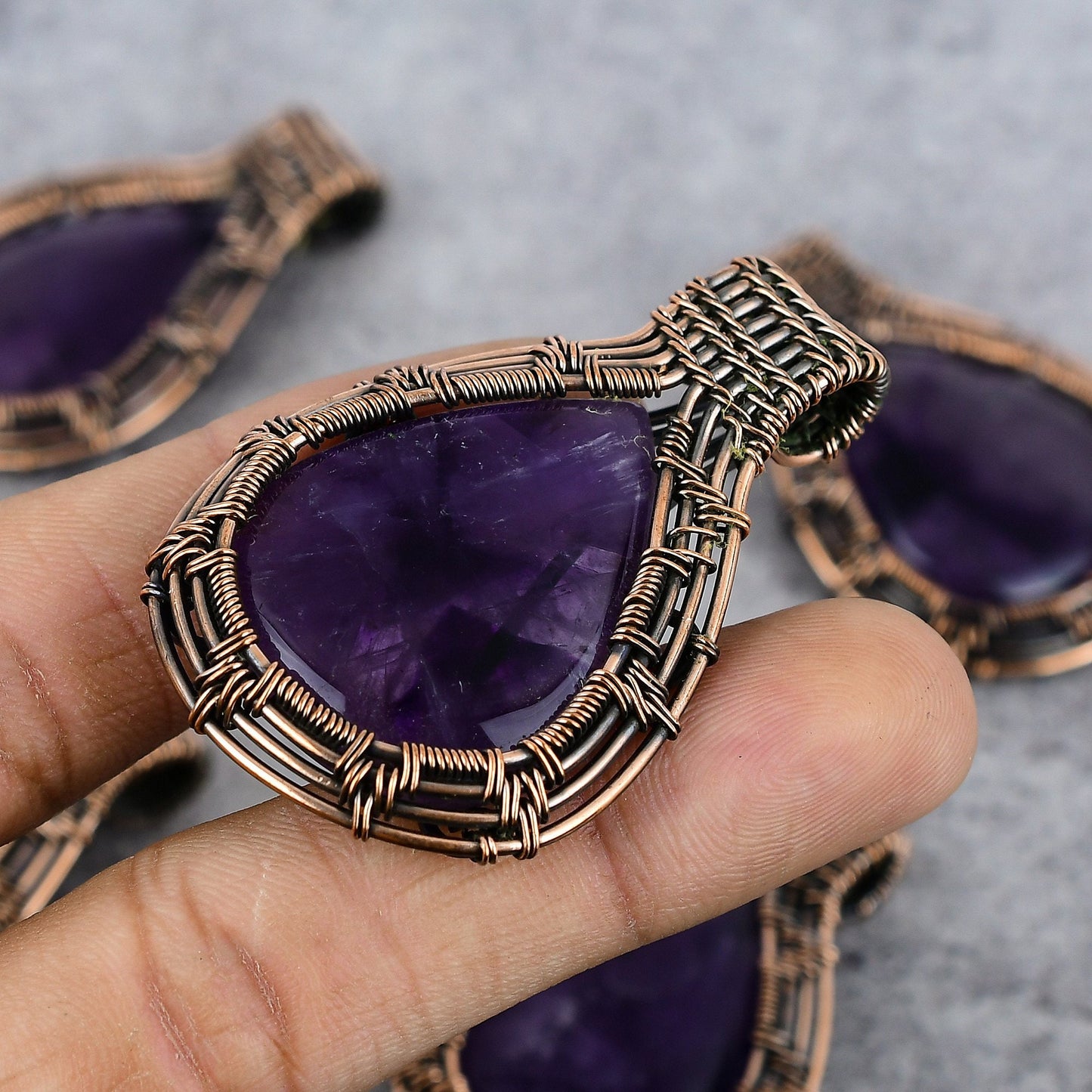 Purple Amethyst Gemstone Pendant