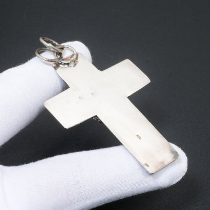 Turquoise Gemstone Cross Pendant