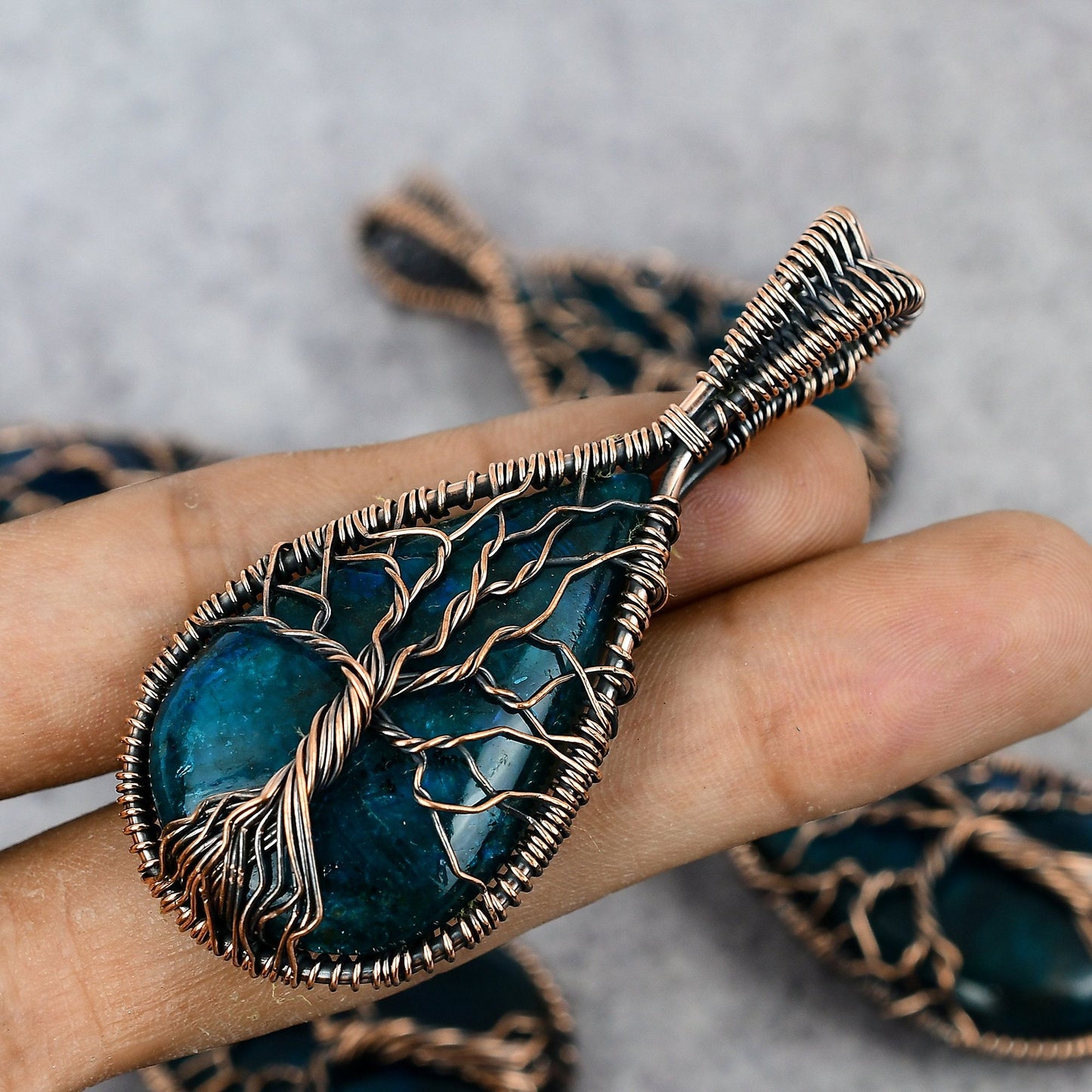 Blue Labradorite Gemstone Pendant