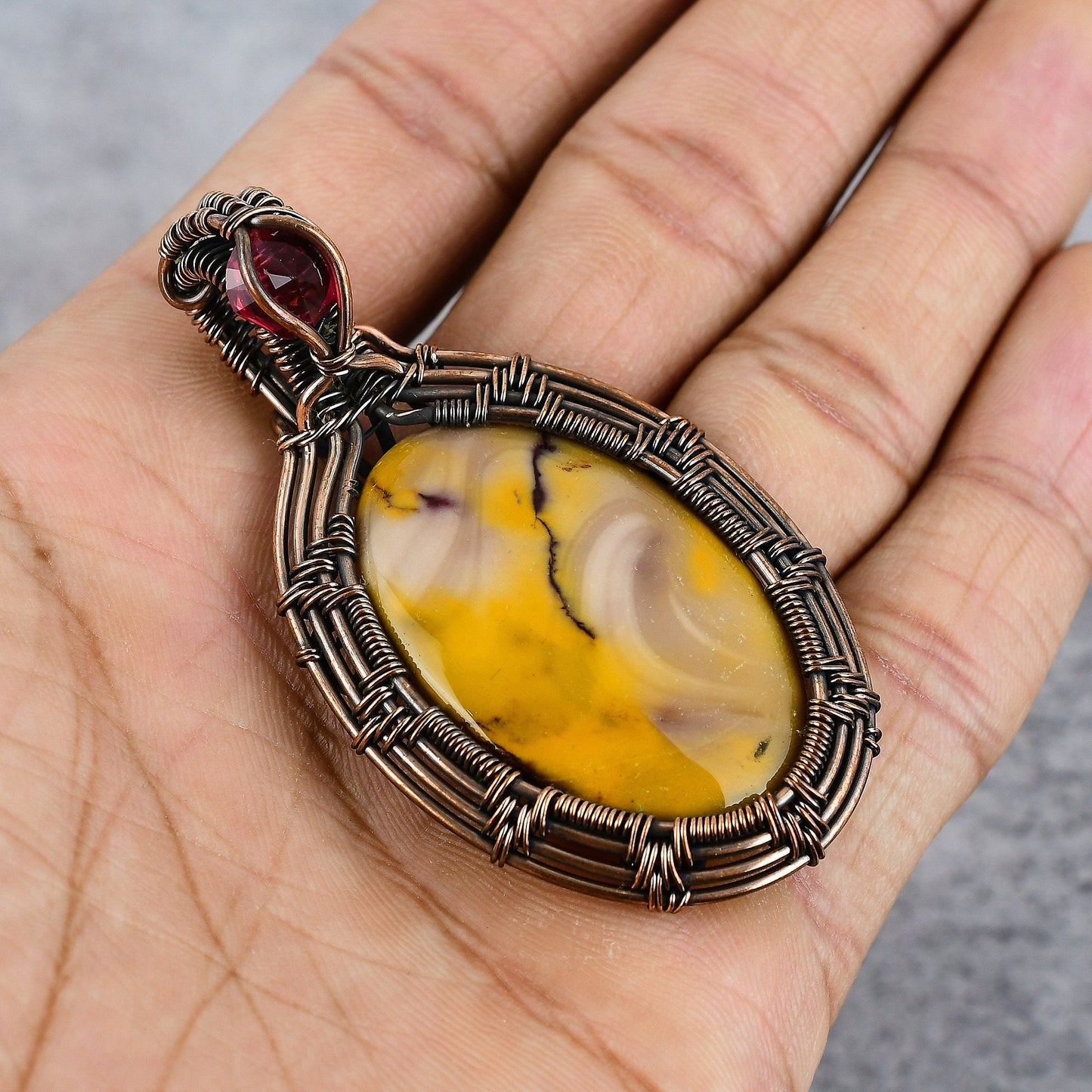 Multicolor Mookaite Gemstone Pendant