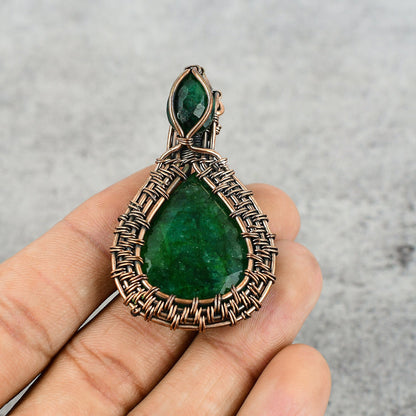 Green Emerald Gemstone Pendant