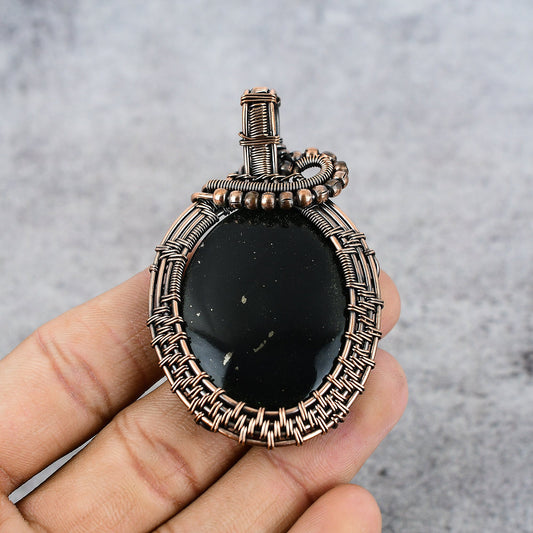 Black Apache Gemstone Pendant