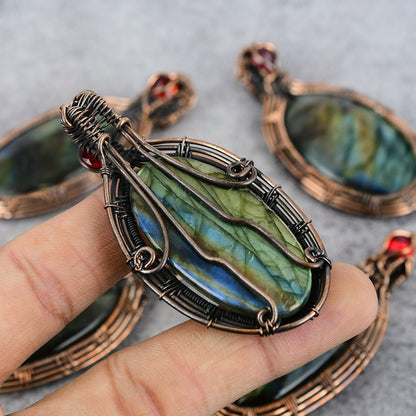 Blue Labradorite Gemstone Pendant