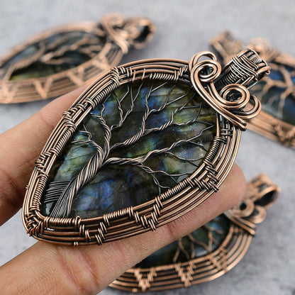 Blue Labradorite Gemstone Pendant
