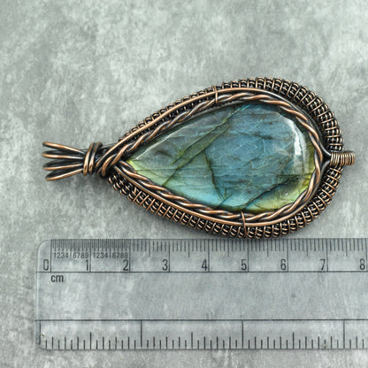 Blue Labradorite Gemstone Pendant