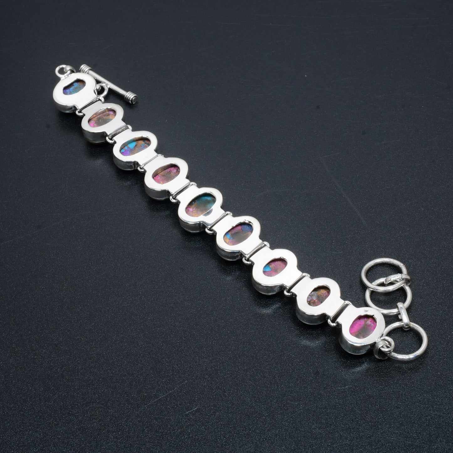 Pink Spiny Oyster Gemstone Bracelet