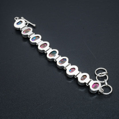 Pink Spiny Oyster Gemstone Bracelet