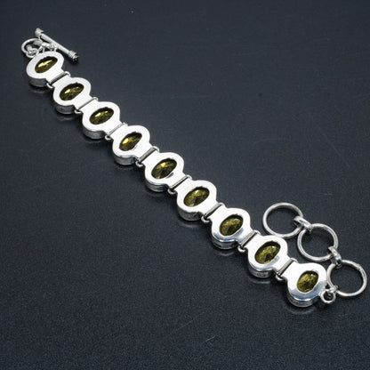 Purple Citrine Gemstone Bracelet