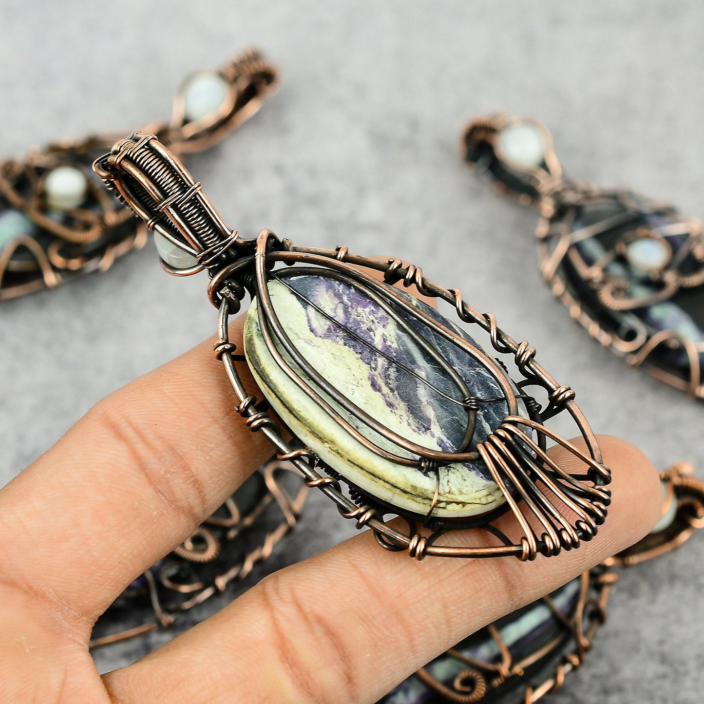 Purple Kammererite Gemstone Pendant