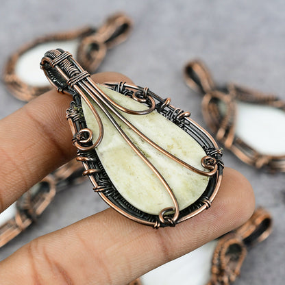 White Scolecite Gemstone Pendant