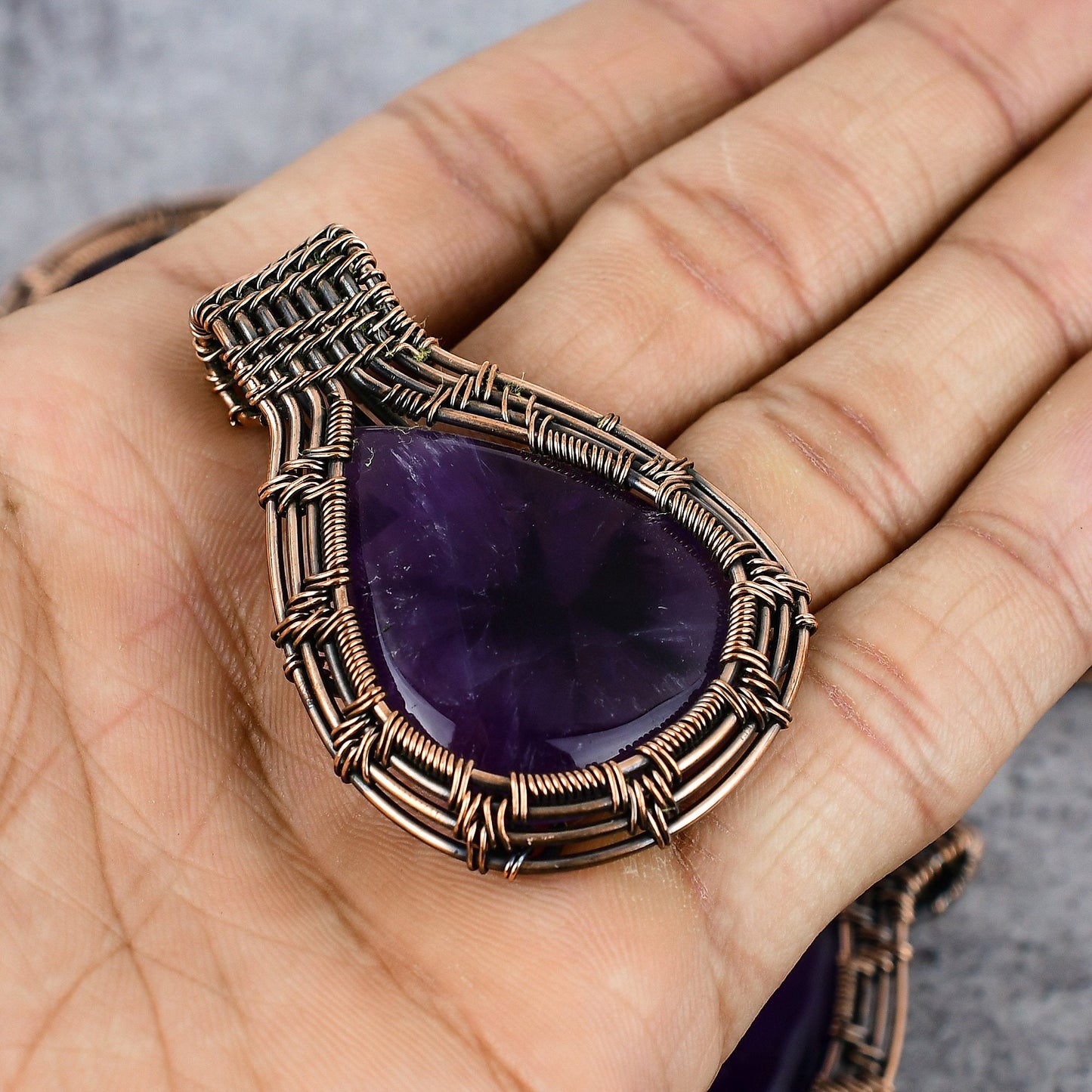 Purple Amethyst Gemstone Pendant