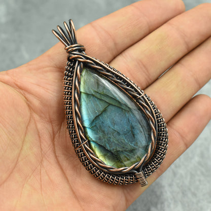Blue Labradorite Gemstone Pendant