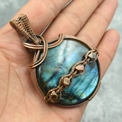 Blue Labradorite Gemstone Pendant