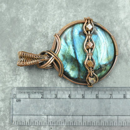 Blue Labradorite Gemstone Pendant