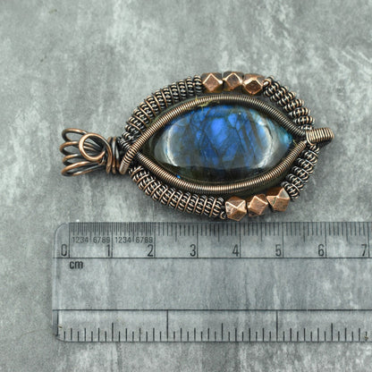 Blue Labradorite Gemstone Pendant