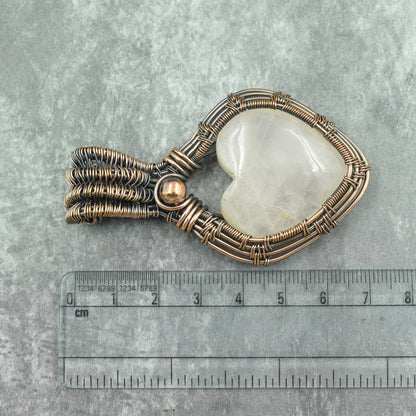 Pink Rose Quartz Gemstone Pendant