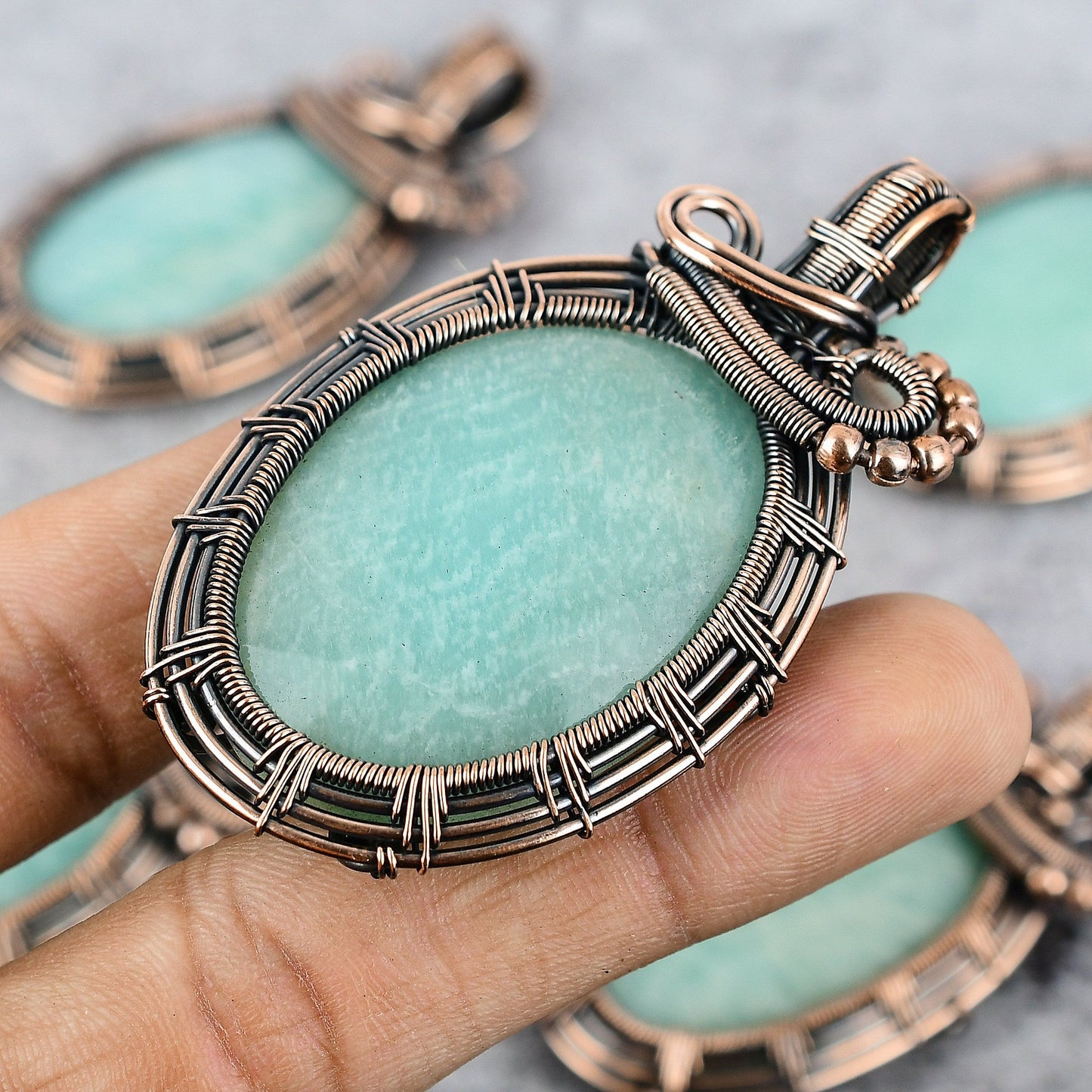 Green Amazonite Gemstone Pendant