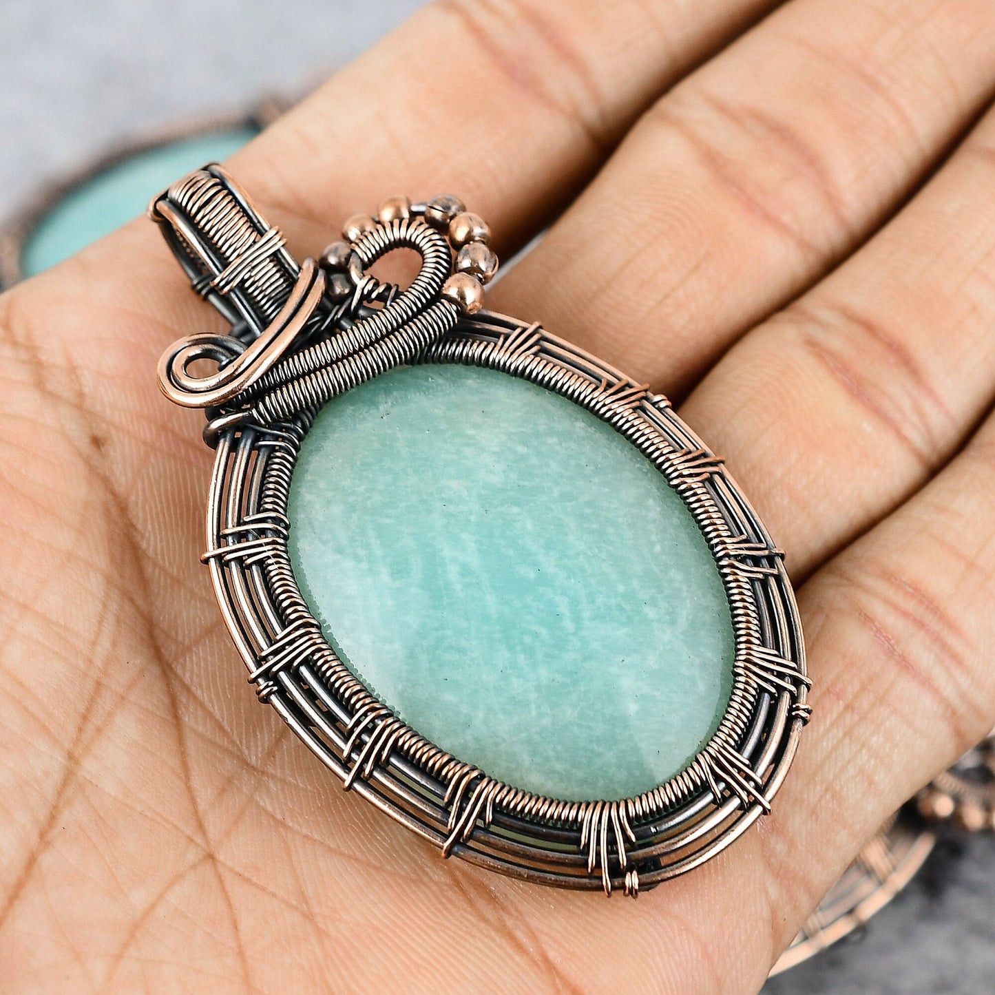 Green Amazonite Gemstone Pendant