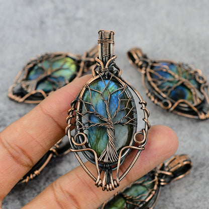 Blue Labradorite Gemstone Pendant