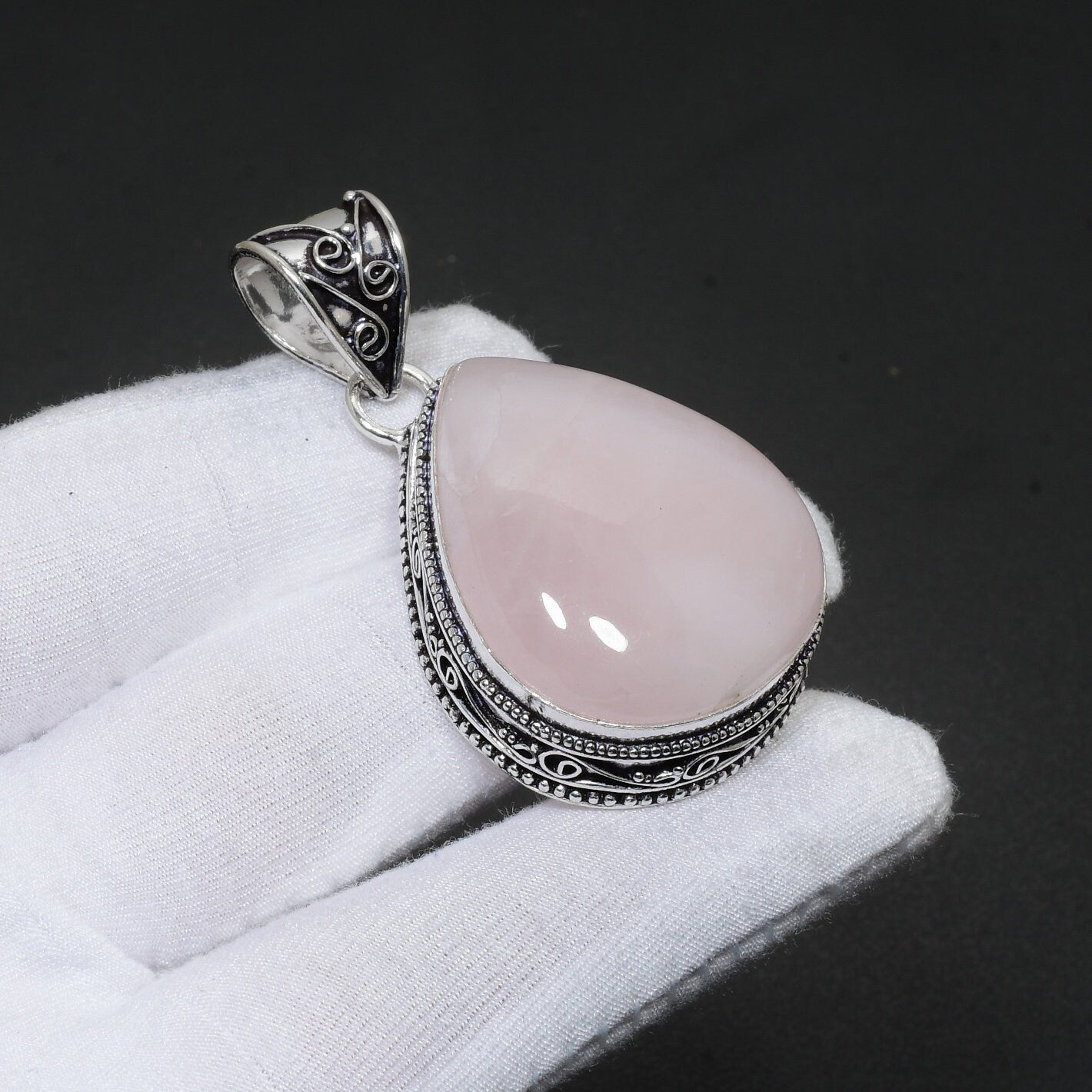 Rose Quartz Gemstone Pendant