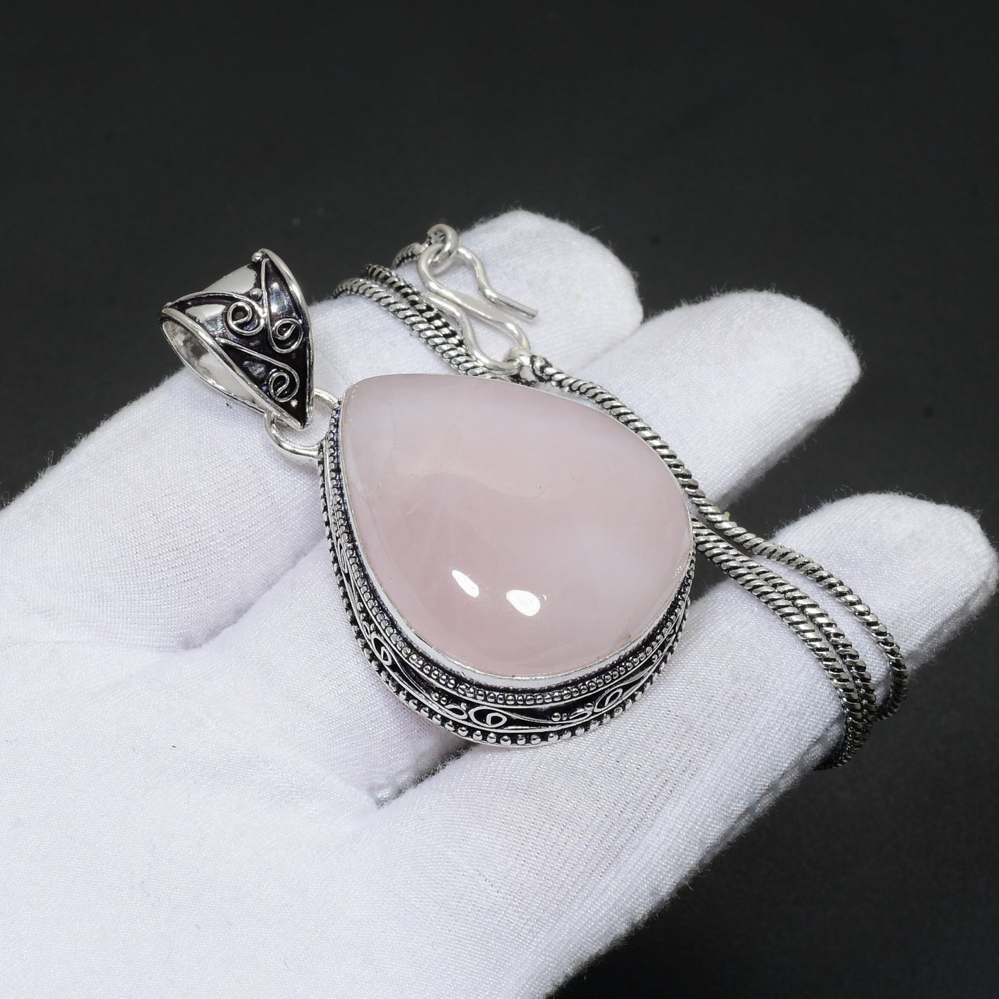 Rose Quartz Gemstone Pendant