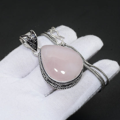 Rose Quartz Gemstone Pendant