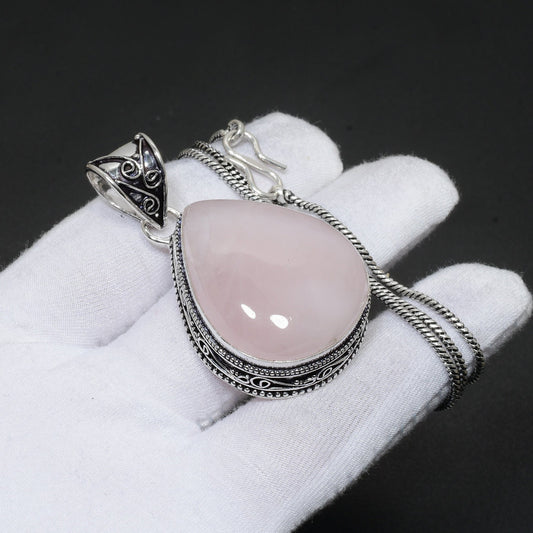 Rose Quartz Gemstone Pendant
