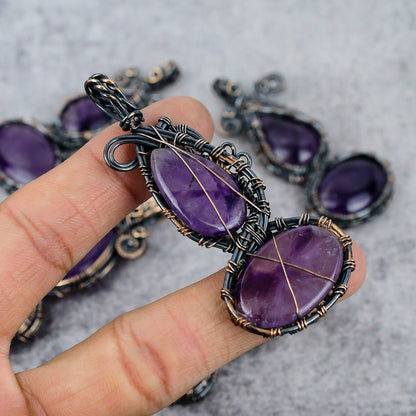 Purple Amethyst Gemstone Pendant