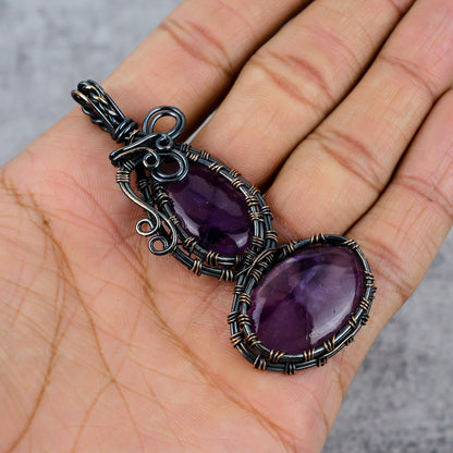 Purple Amethyst Gemstone Pendant