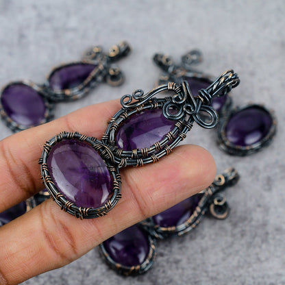 Purple Amethyst Gemstone Pendant