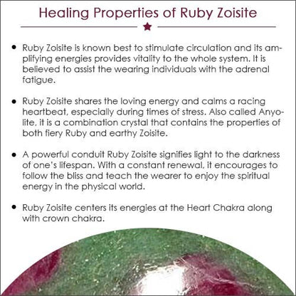 Green Ruby Zoisite Gemstone Pendant