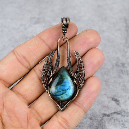 Blue Labradorite Gemstone Pendant