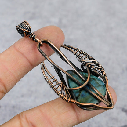 Blue Labradorite Gemstone Pendant