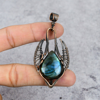 Blue Labradorite Gemstone Pendant