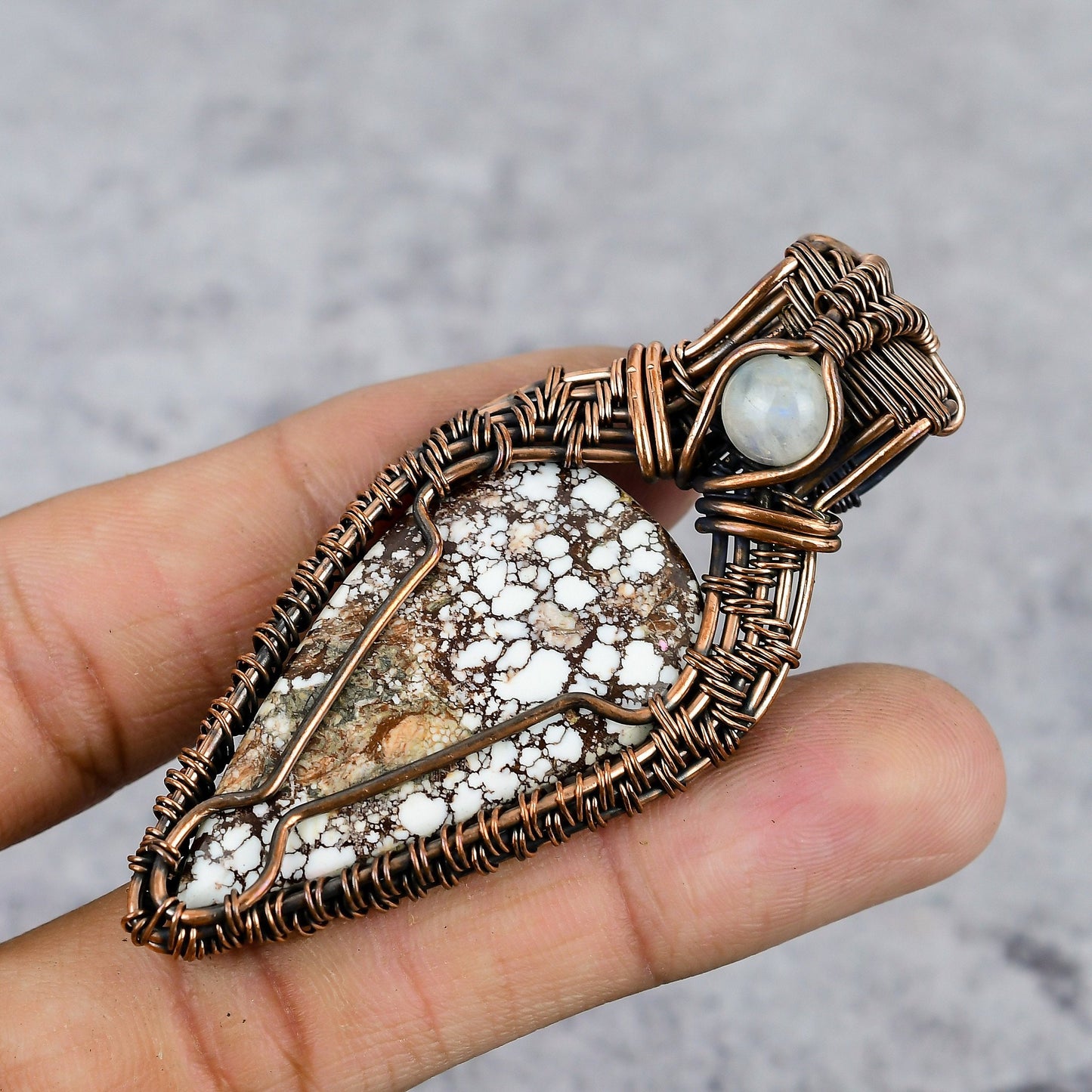 Brown Wild Horse Jasper Gemstone Pendant