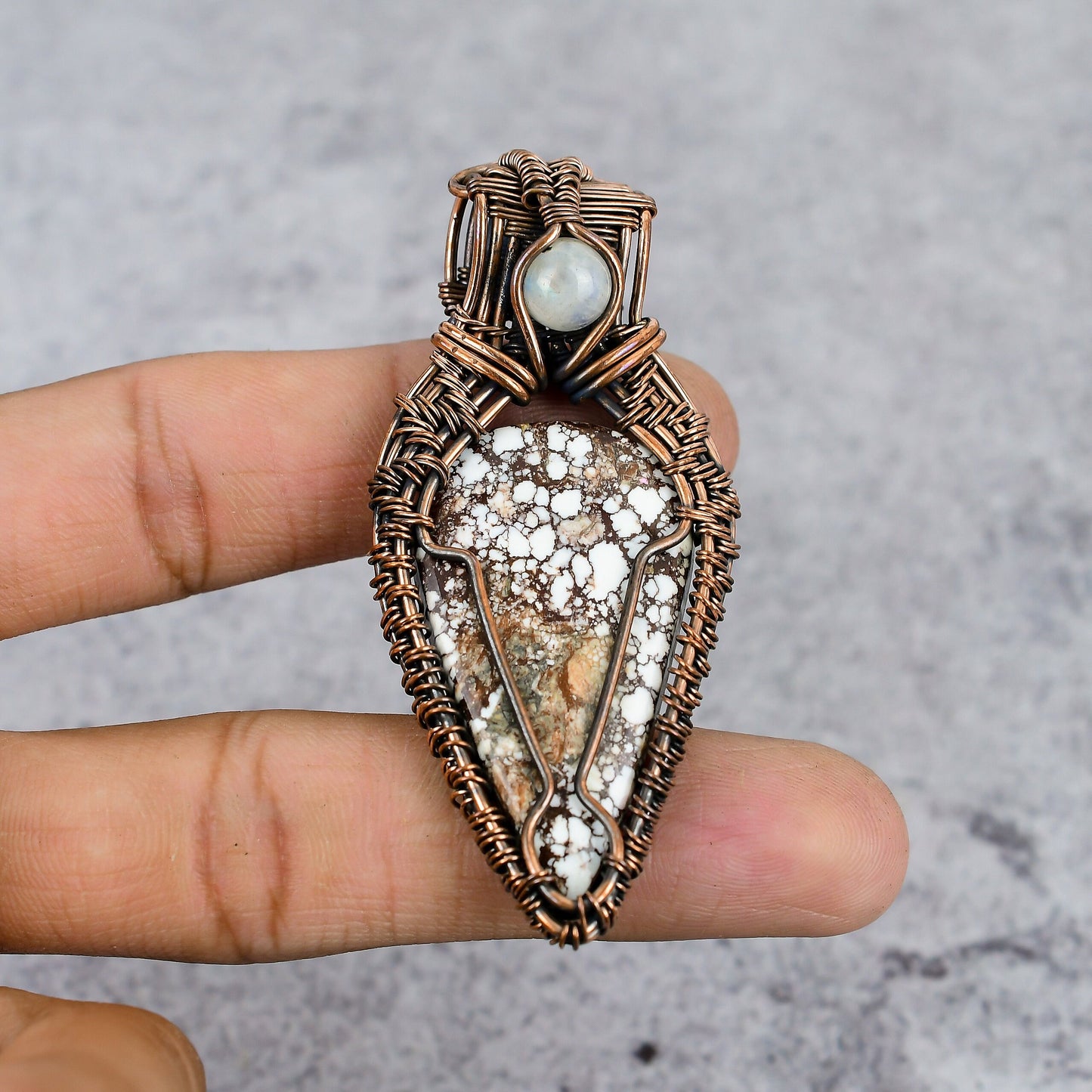 Brown Wild Horse Jasper Gemstone Pendant