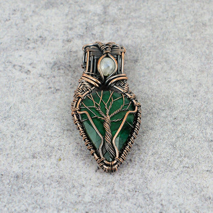 Green Emerald Gemstone Pendant