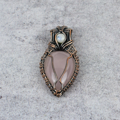 Rose Quartz Gemstone Pendant
