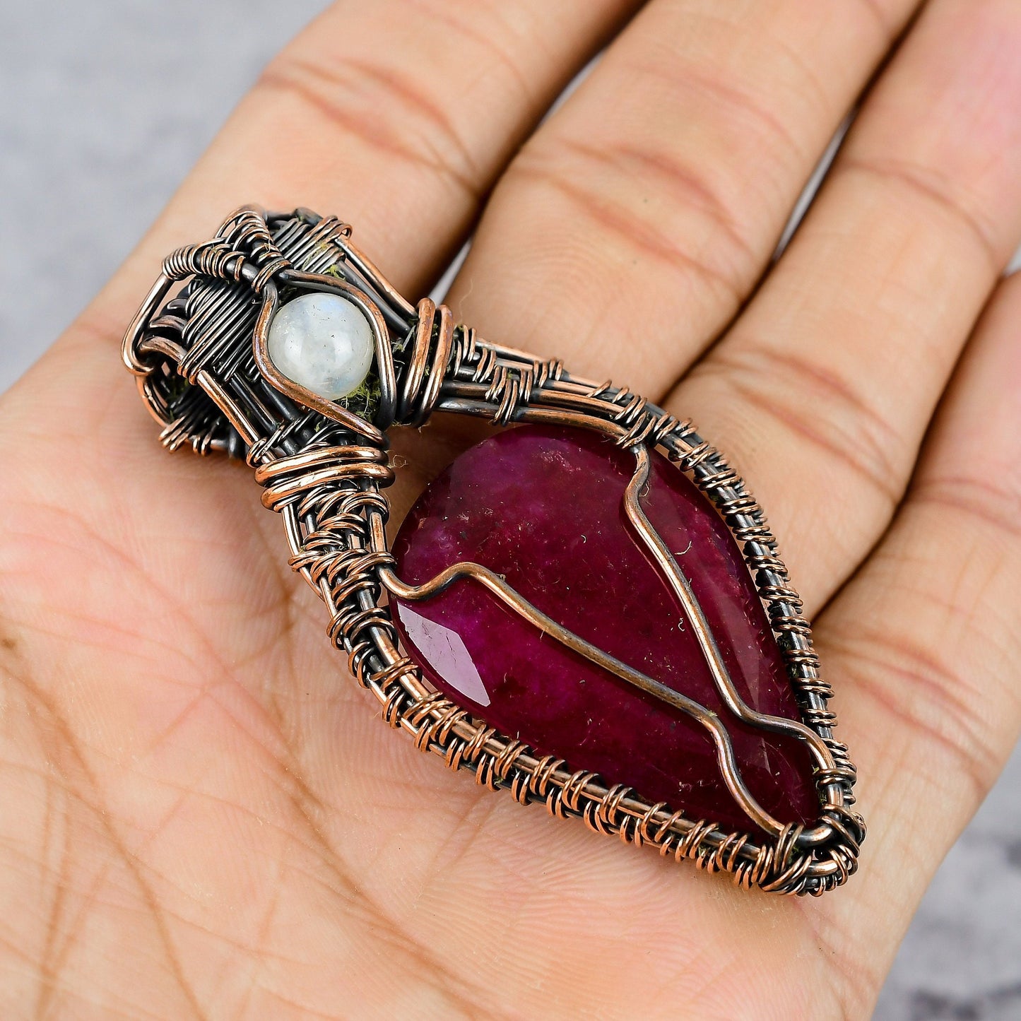 Red Ruby Gemstone Pendant