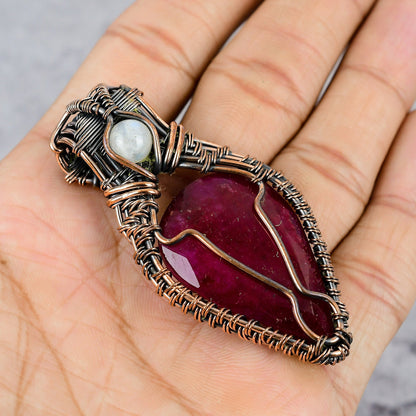 Red Ruby Gemstone Pendant