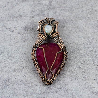 Red Ruby Gemstone Pendant